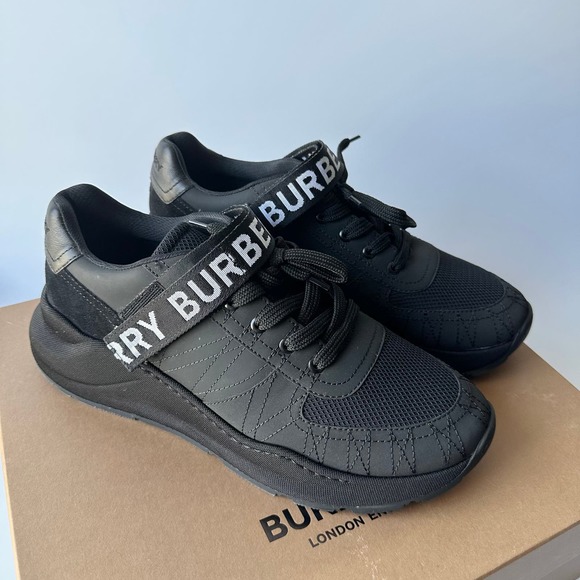 Burberry Ronnie Lace Up Logo Strap Sneaker - Picture 3 of 8